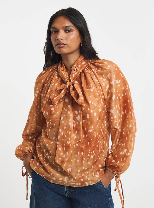 SIMPLY BE Animal Print Blouse 26